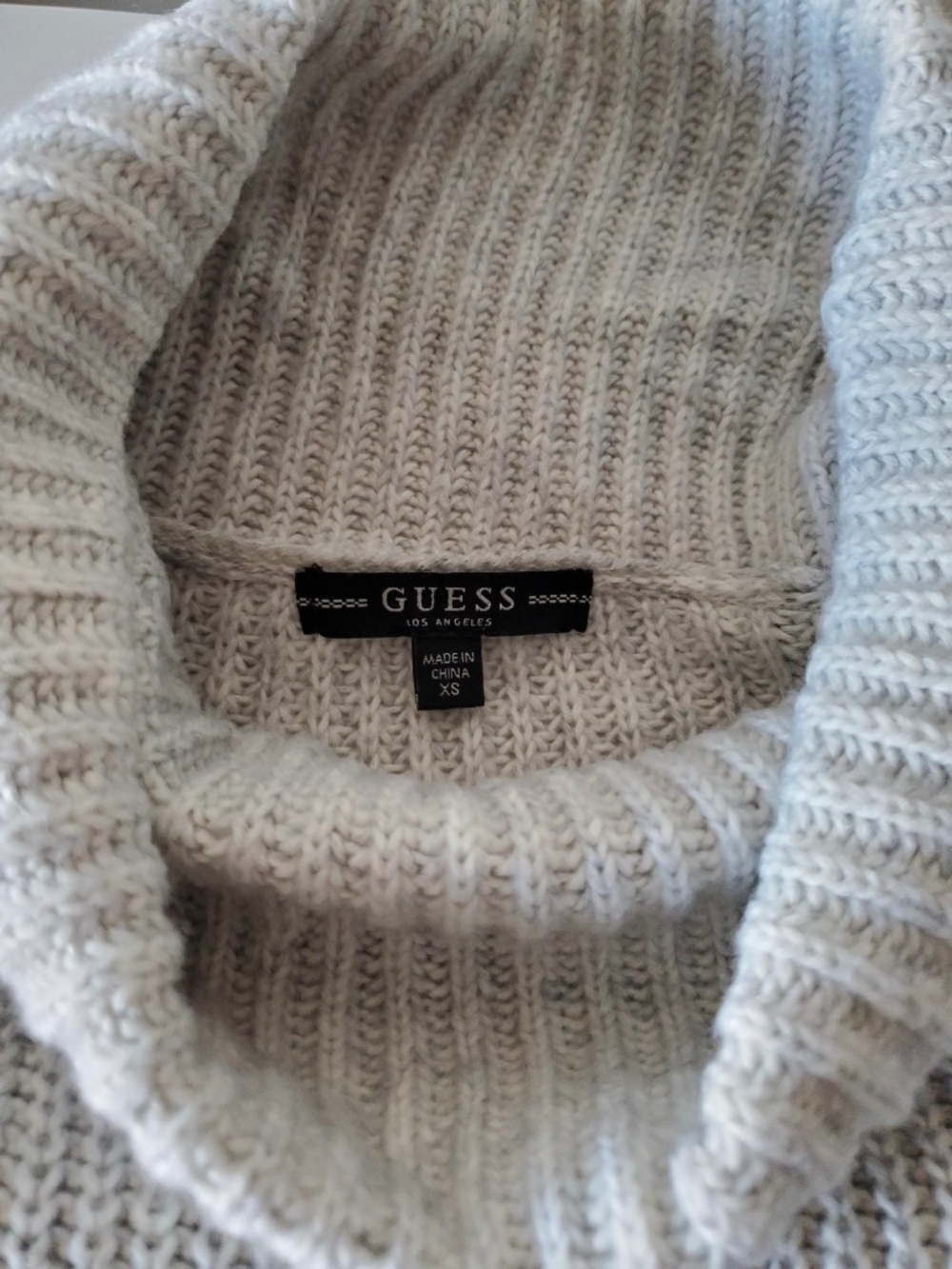 Cozy Guess Ribbed Knit Oversized Sweater XS